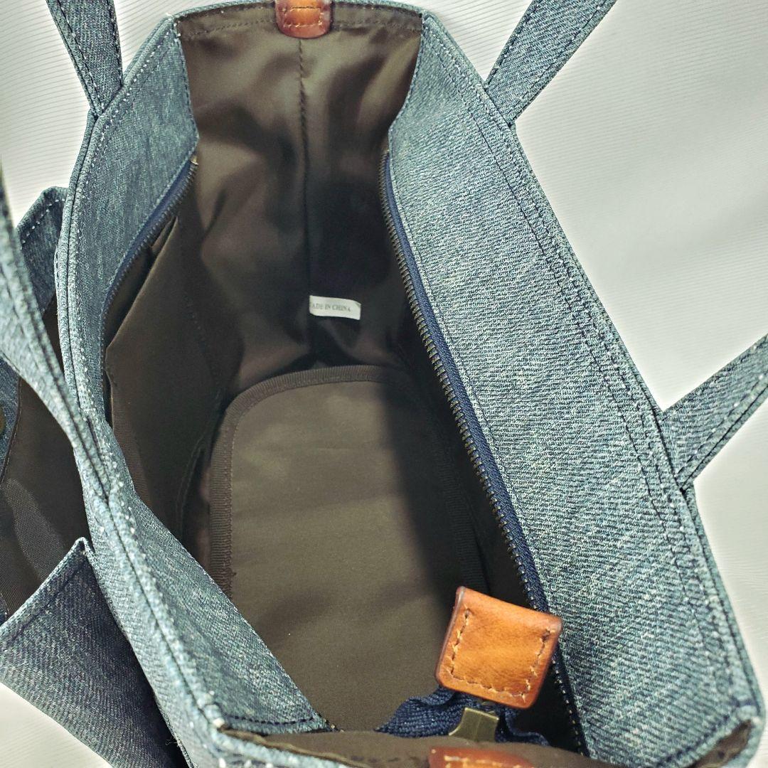 Dakota　デニム　バッグ　ダコタ　ハンドバッグ　ロゴ　レザー