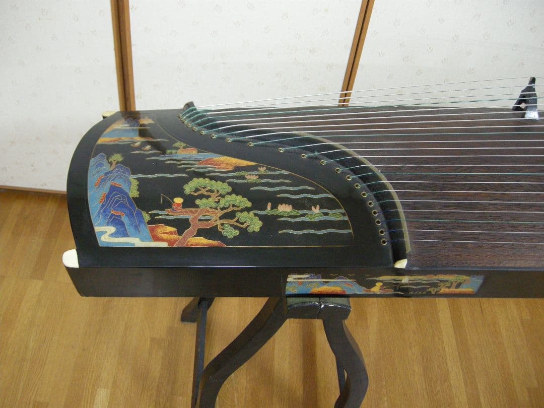 中国21弦古筝 王天一(国家一級作曲家)名入り