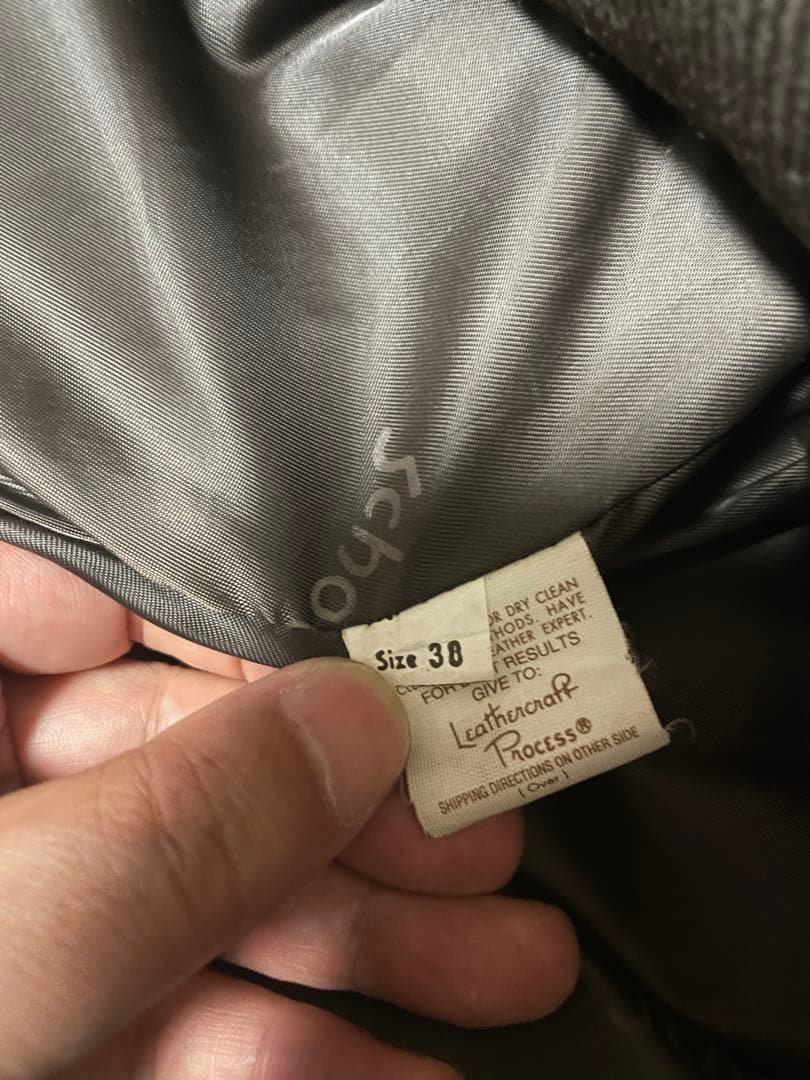 Schott ショット　642VS 襟付きシングルライダース サイズ38 【茶】