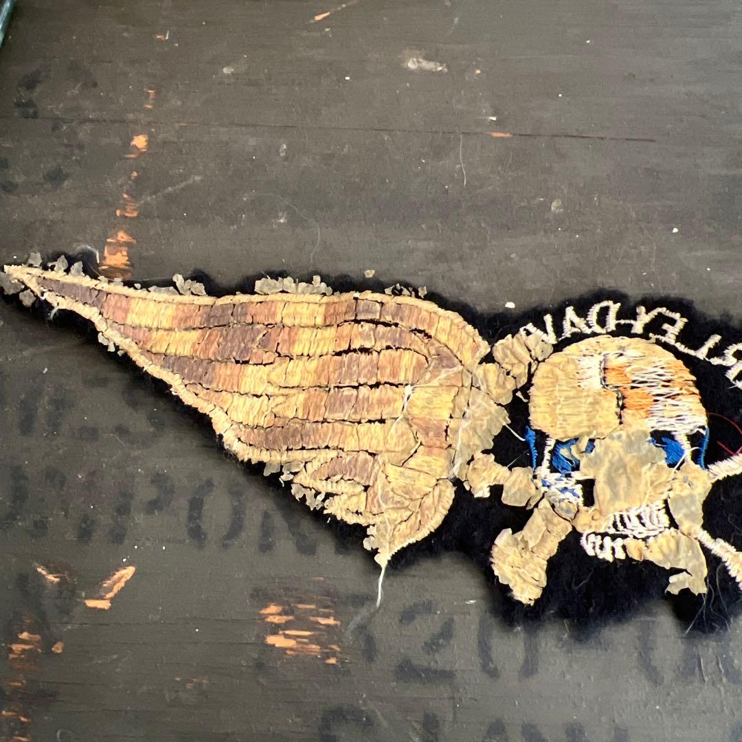 60年代　ビンテージハーレーワッペン　Harley-Davidson スカル