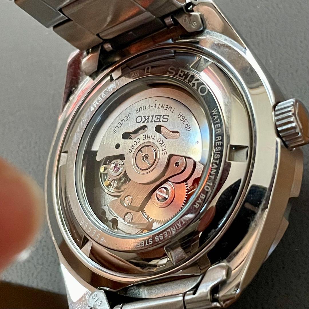 美品 セイコー5スポーツ SEIKO5SPORTS 自動巻き腕時計 SRPC55