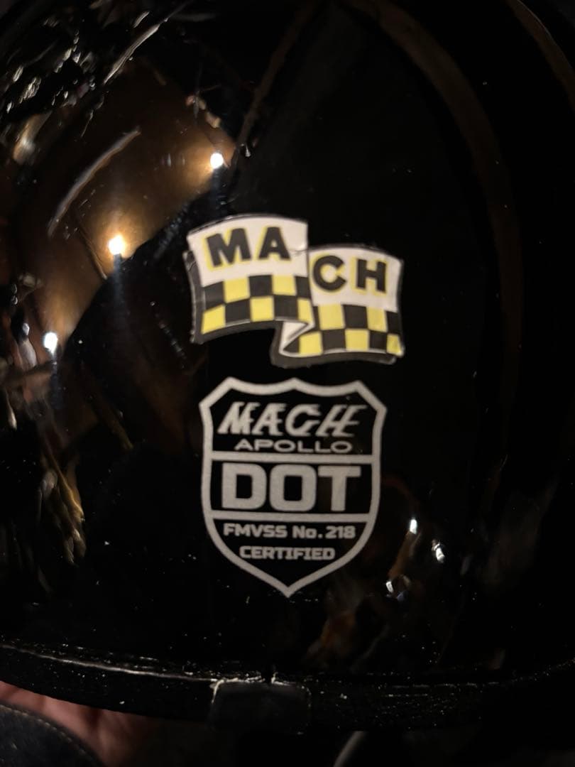 週末限定価格！　マックホールアポロ　ブラック　Lサイズ　DOT規格品