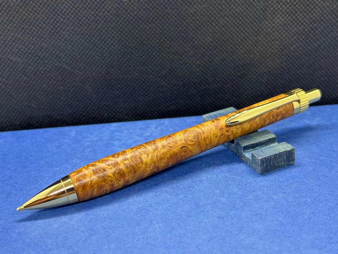 【早い者勝ち】極上花梨瘤　シャープペンシル0.5 木軸ペン　加藤金属