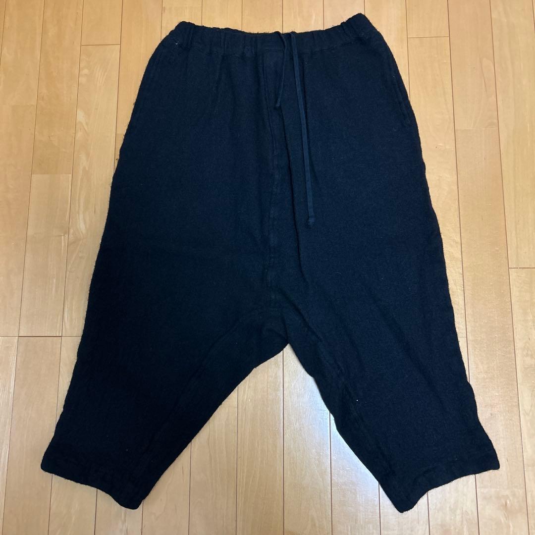 BLACK CdG 2023 AWウール縮絨サルエルパンツ