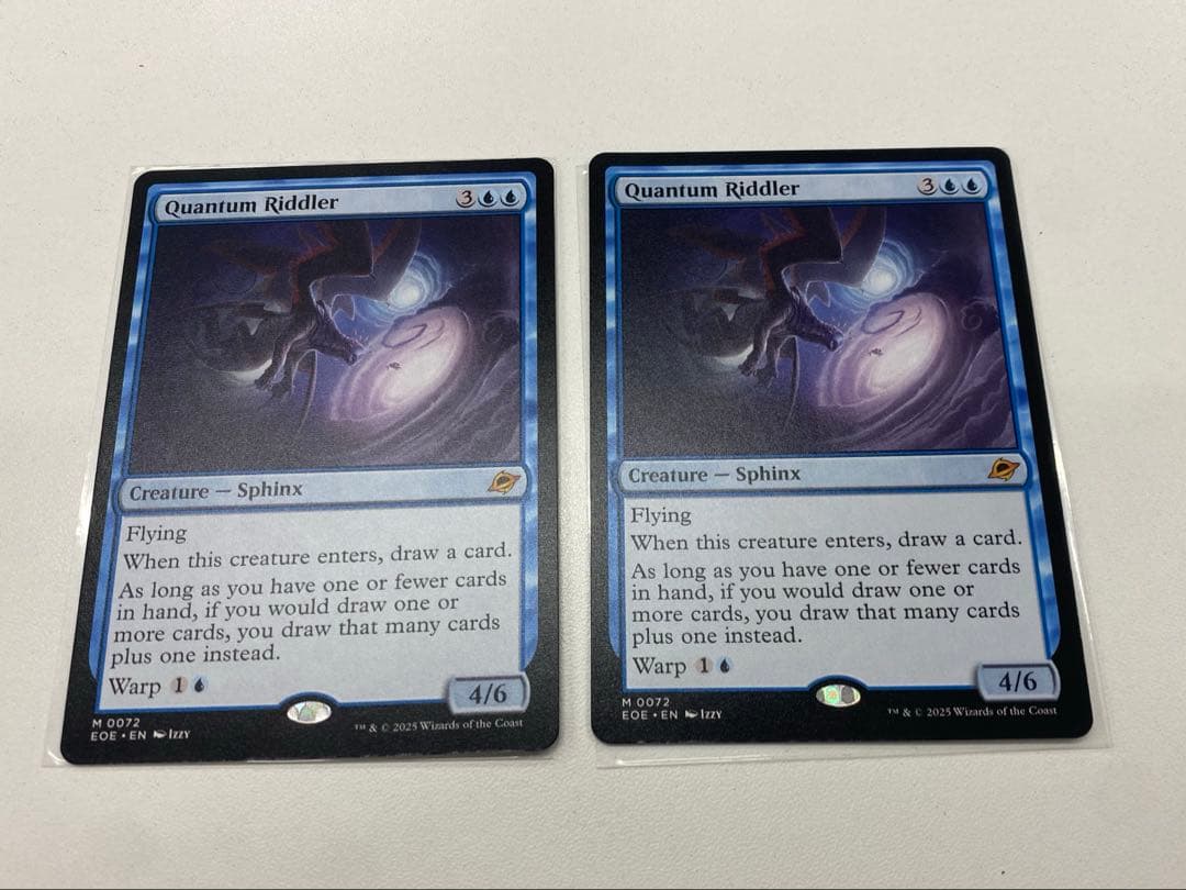 W N さま用　 MTG　量子の謎かけ屋/Quantum Riddler　2枚