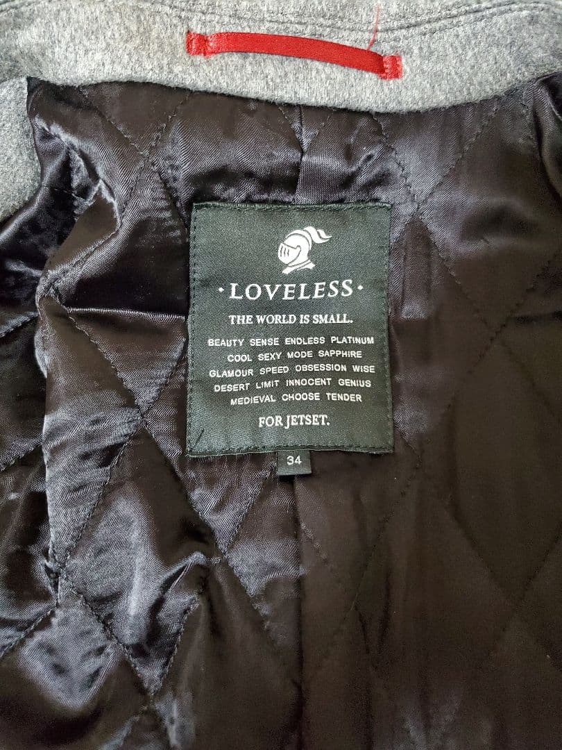 LOVELESS グレー チェスターコート 34