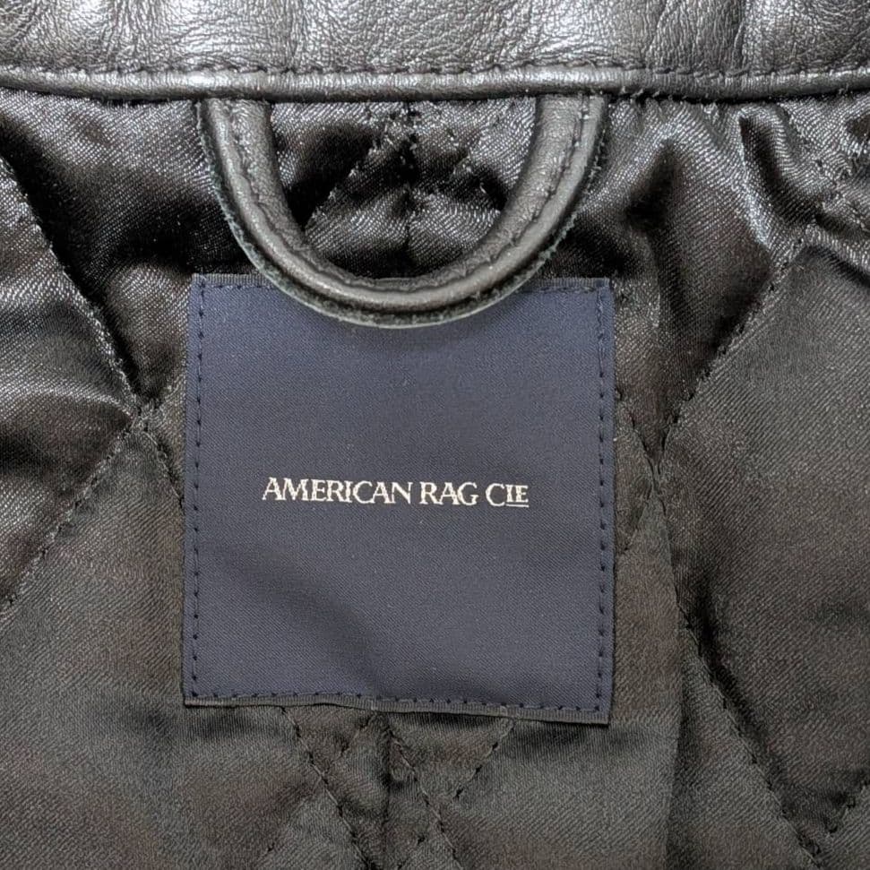 アメリカンラグシー ダブルライダースジャケット 牛革 裏地キルティング✨️