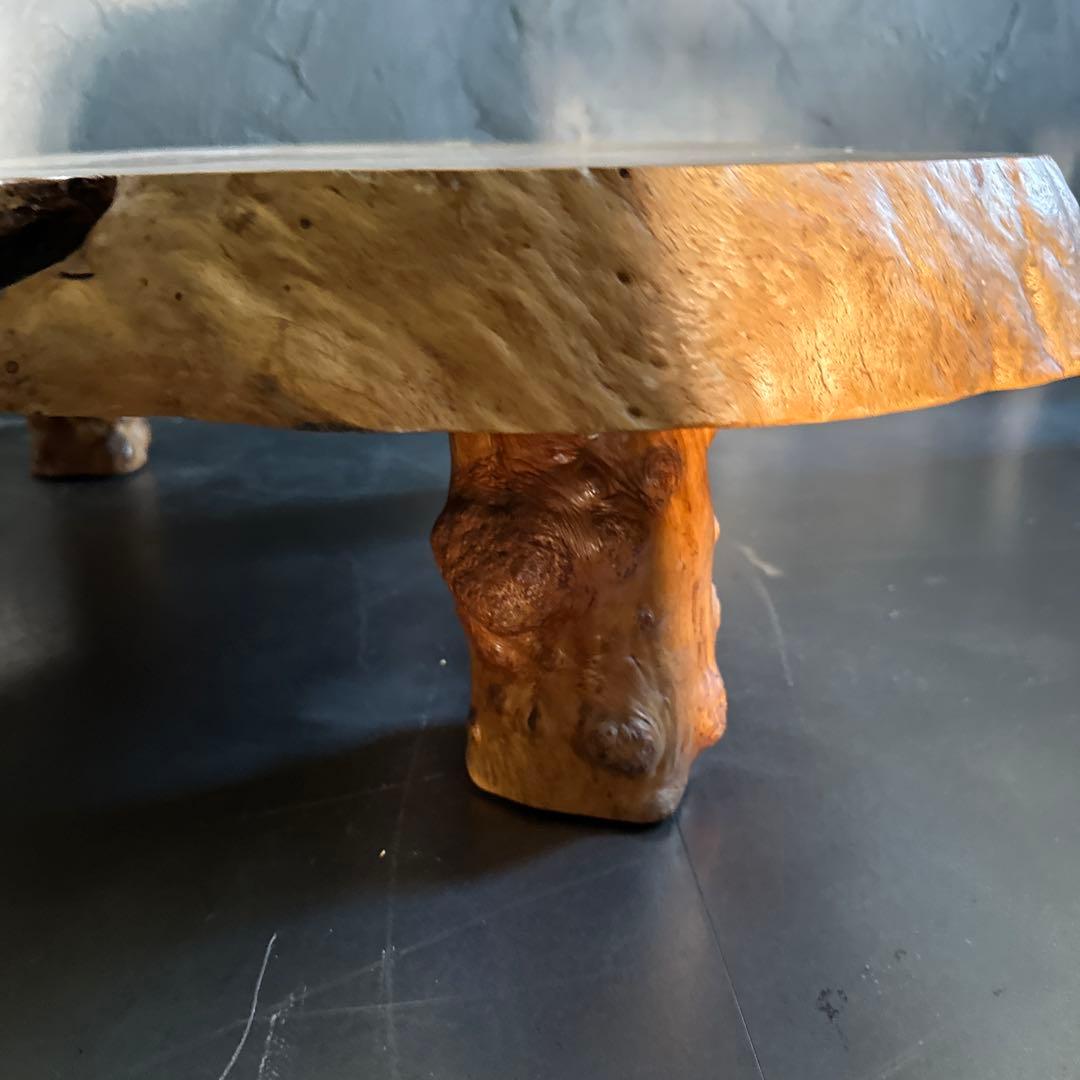 えーい！最後のお値下げ‼️一枚板ちゃぶ台　テーブル　花台に！とても素敵です！