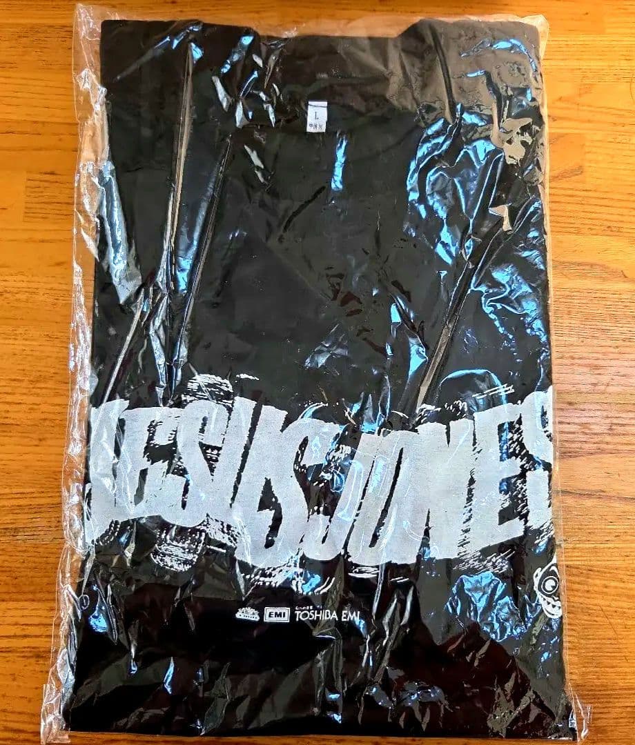 希少　年代物　ジーザス・ジョーンズ　TOSHIBA　EMI 黒Tシャツ