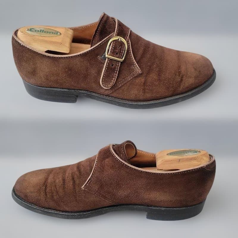 ALDEN モンクストラップ スエード Aberdeen 6B/D 25cm