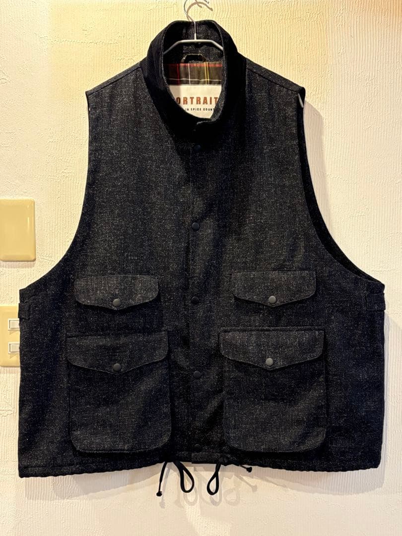 PORTRAITE Over Vest｜Charcoal Tweed｜M