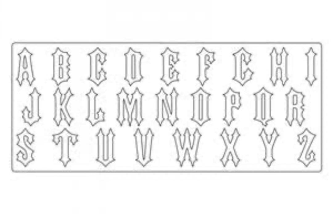 アルバム・スクラップ Sizzix Bigz XL Alphabet Die Gothic