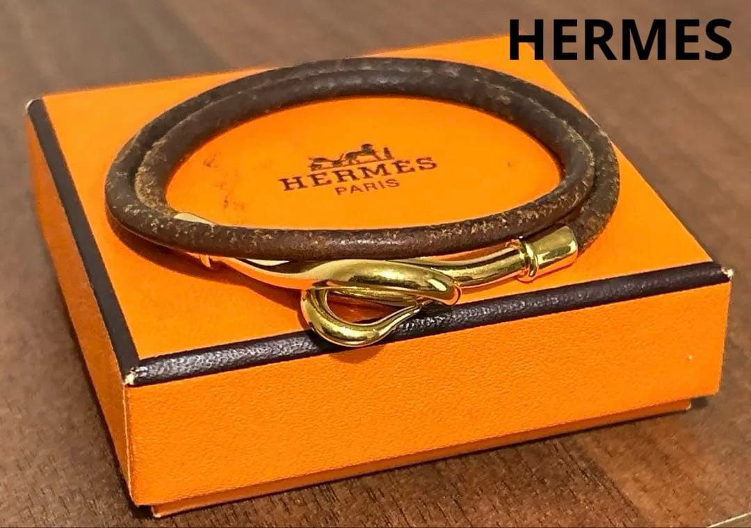 名品 Hermes エルメス ジャンボチョーカーブレスレット ゴールド