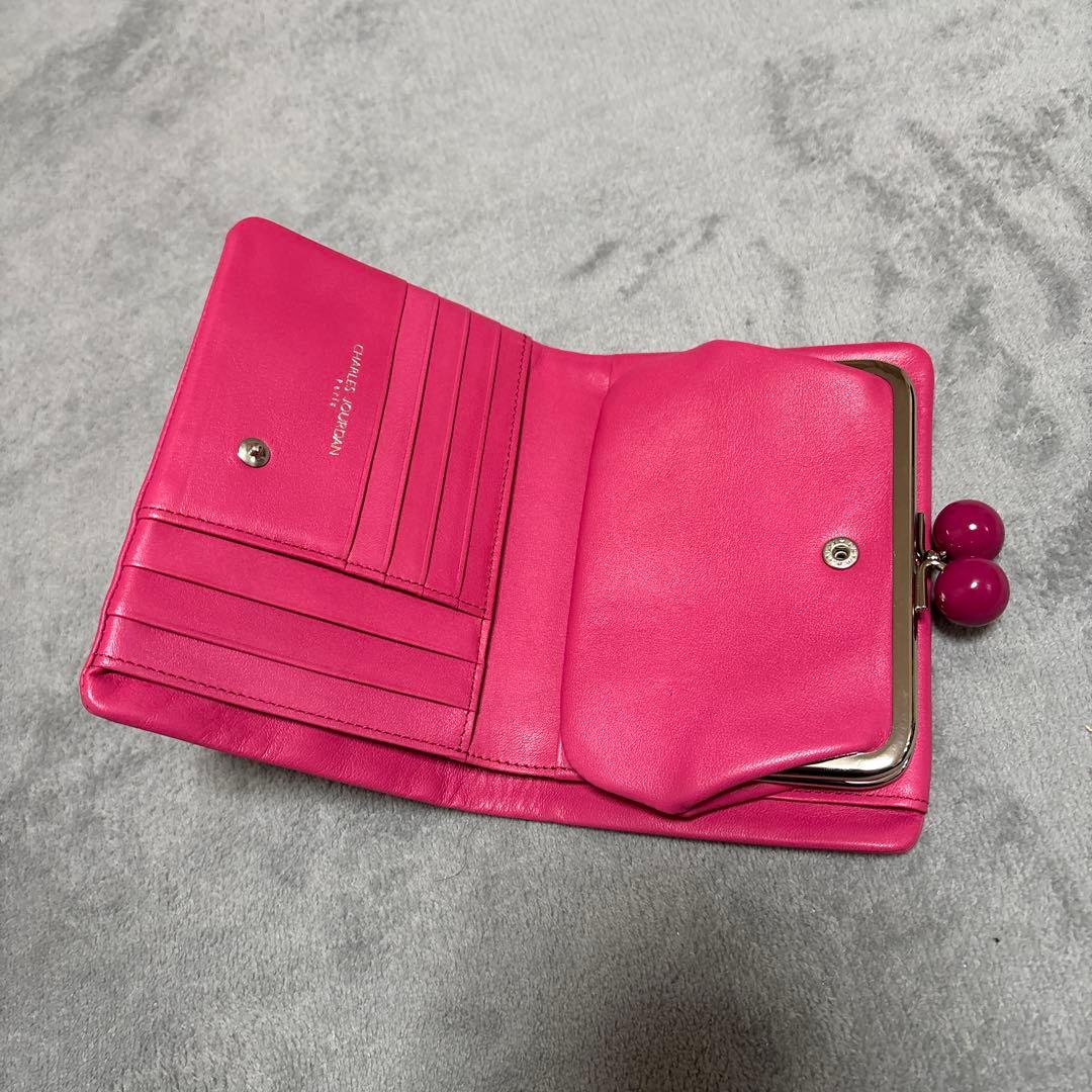 CHARLES JOURDAN 二つ折り財布 ピンク