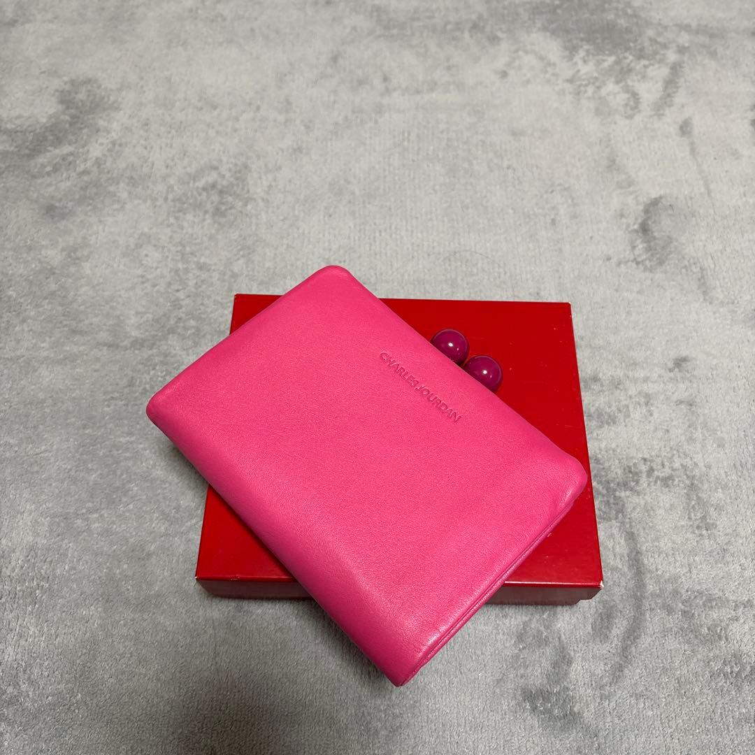 CHARLES JOURDAN 二つ折り財布 ピンク