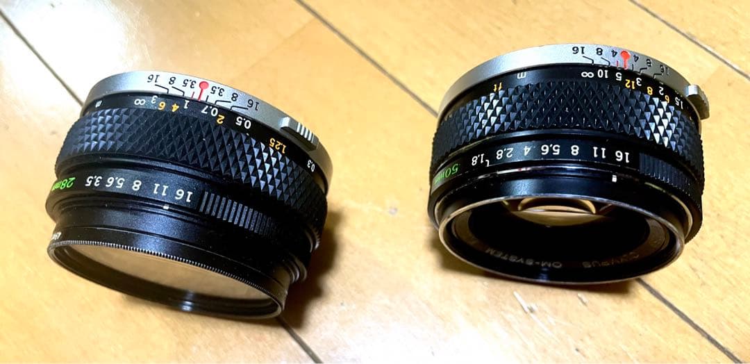 OLYMPUS OM-1 フィルムカメラ 35mm レンズ2本付き