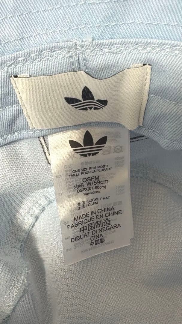 oasis × adidas バケットハット 水色 フリーサイズ