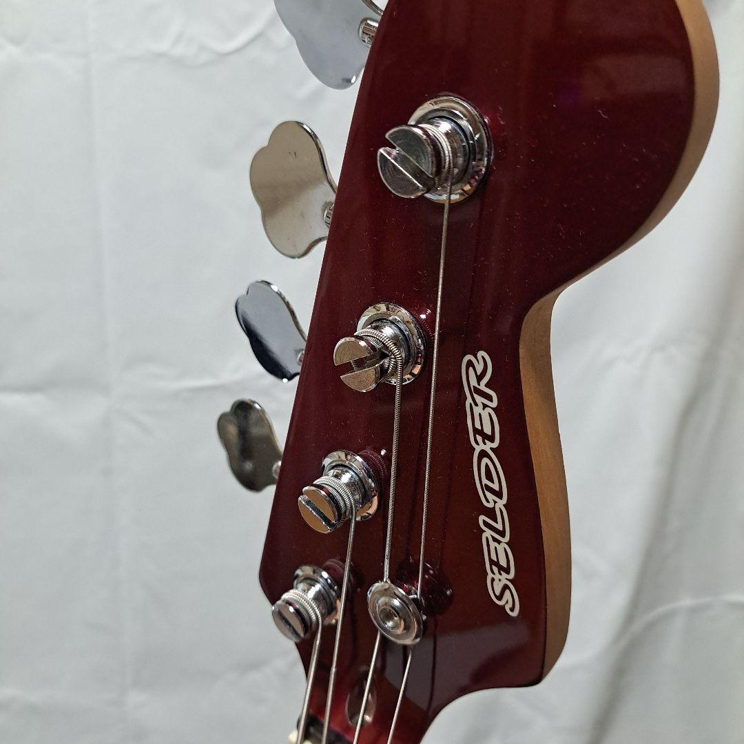 ま*お様 SELDERエレキベース レッド 4弦 シングルコイル