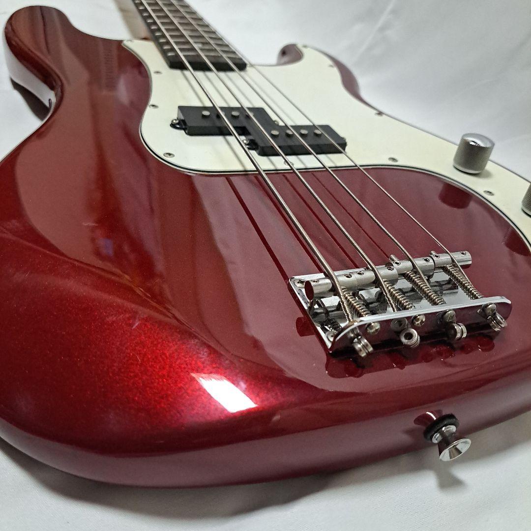 ま*お様 SELDERエレキベース レッド 4弦 シングルコイル