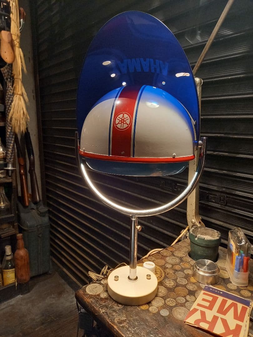 極希少　1970's　ヤマハ　販売店　ノベルティ　非売品　ヘルメット　ランプ