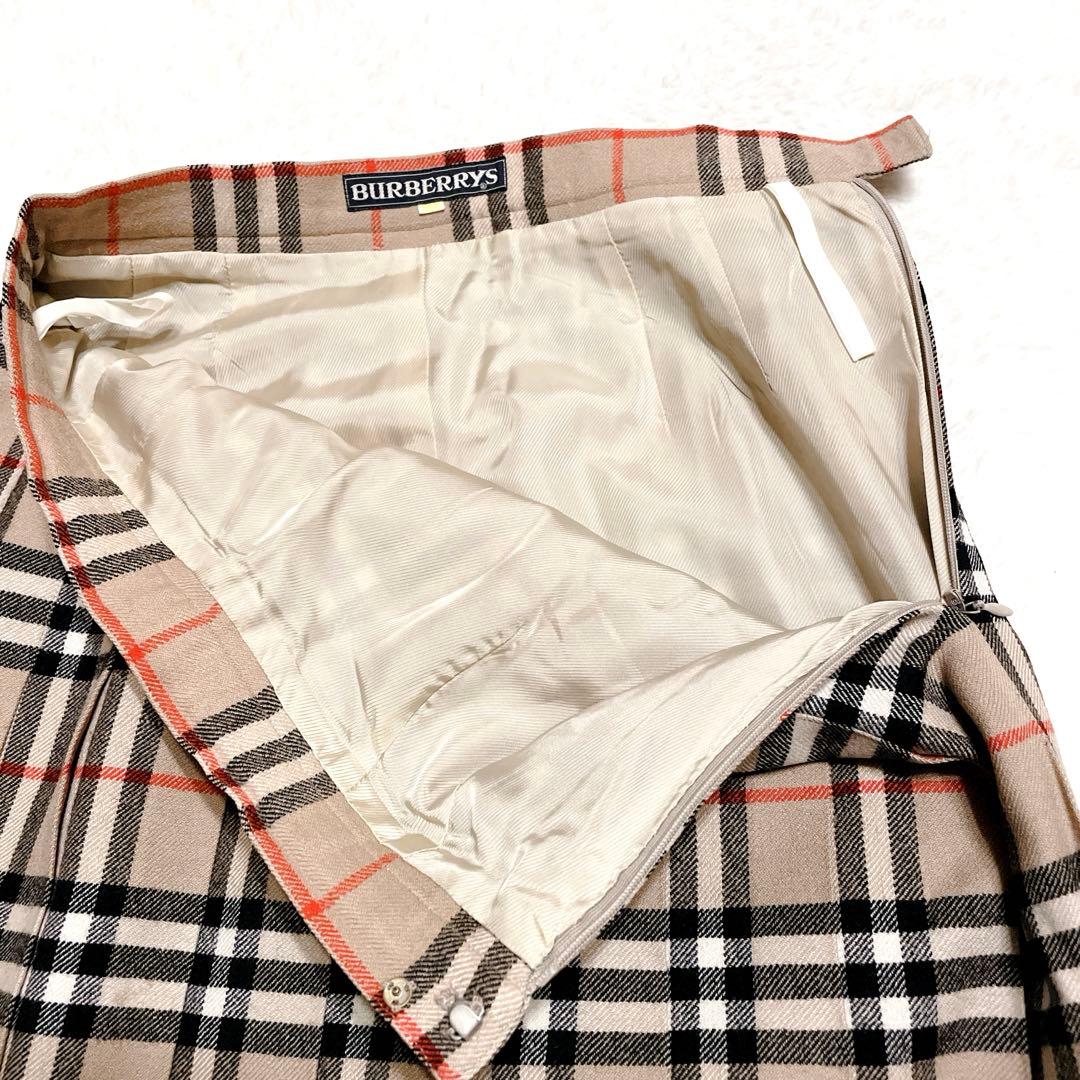 【美品】BURBERRYS プリーツスカート　ノバチェック　90s