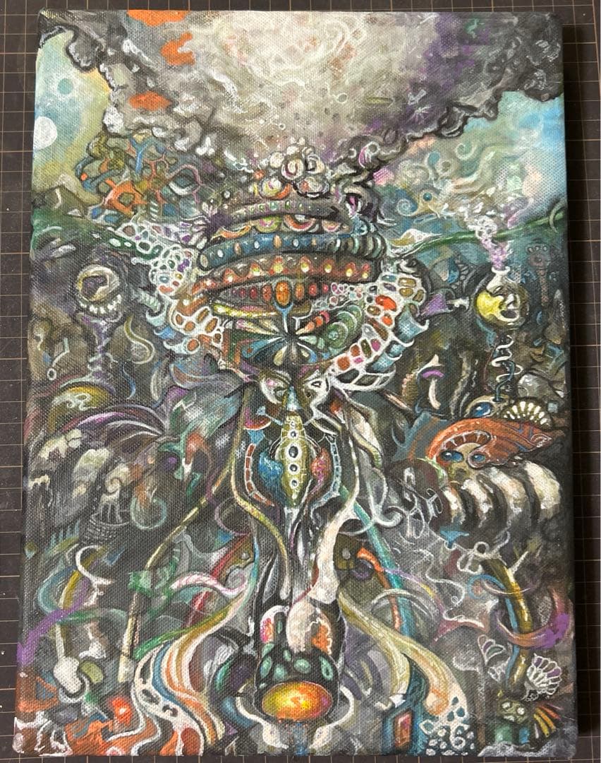 深海　アクリル画　原画