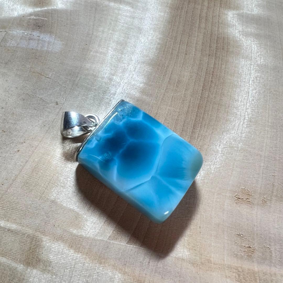 高品質　ラリマー　ペンダント　ネックレス　2-24