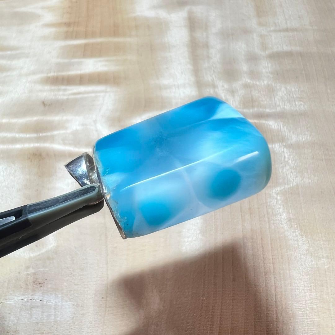 高品質　ラリマー　ペンダント　ネックレス　2-24