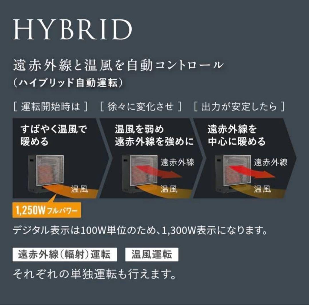 【未開封、購入明細付】ダイキン ハイブリッドセラムヒート WRH135AS