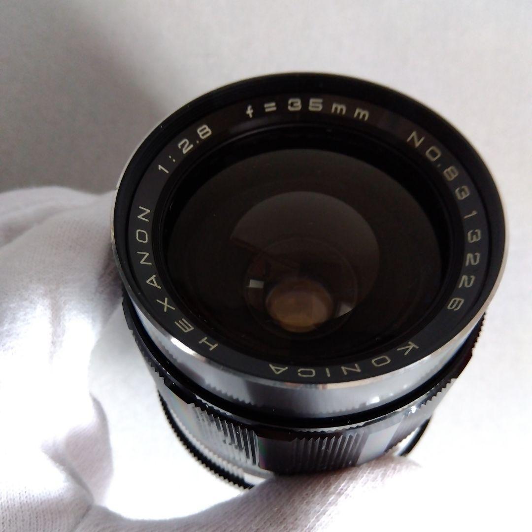 KONICA AUTOREX/本体+レンズ３+レンズフード2/ジャンク/レトロ