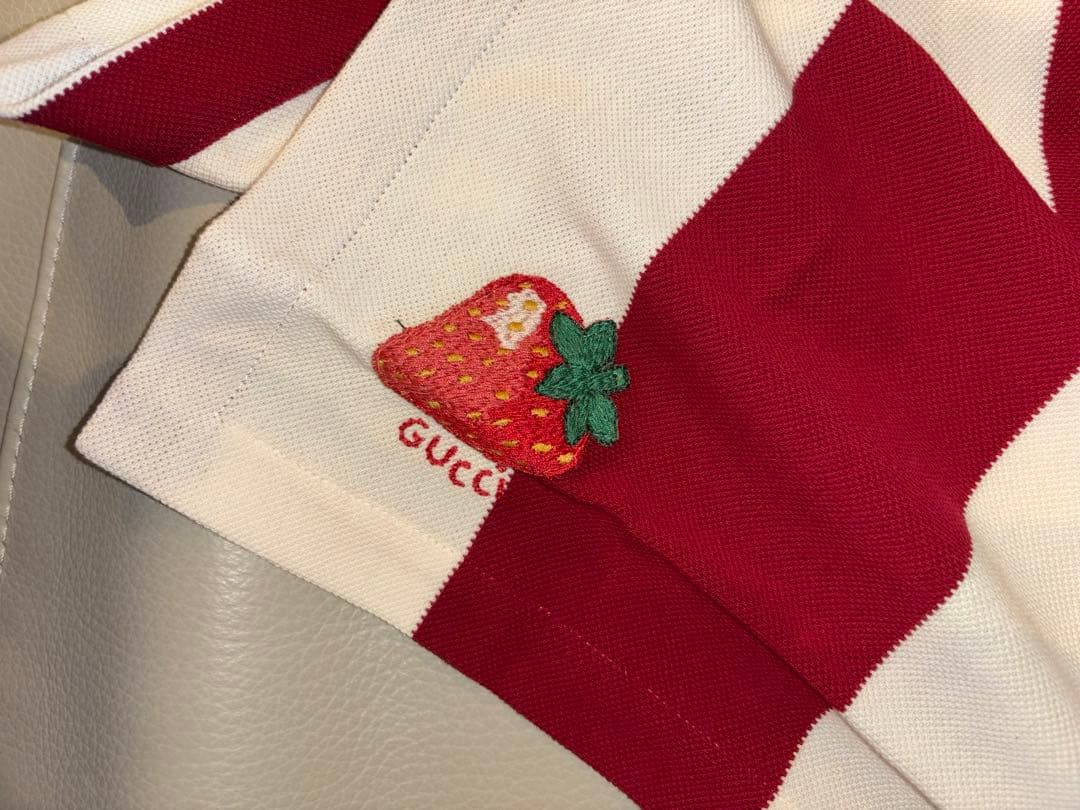 GUCCI グッチ ドッグウェア Lサイズ ボーダー　いちご　ストロベリー　新品