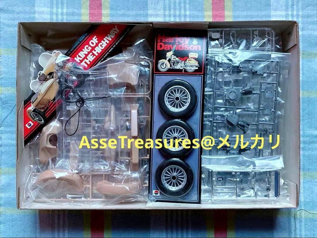 ヴィンテージ 日東科学 1/12 ハーレー・ダビッドソン w/サイドカー