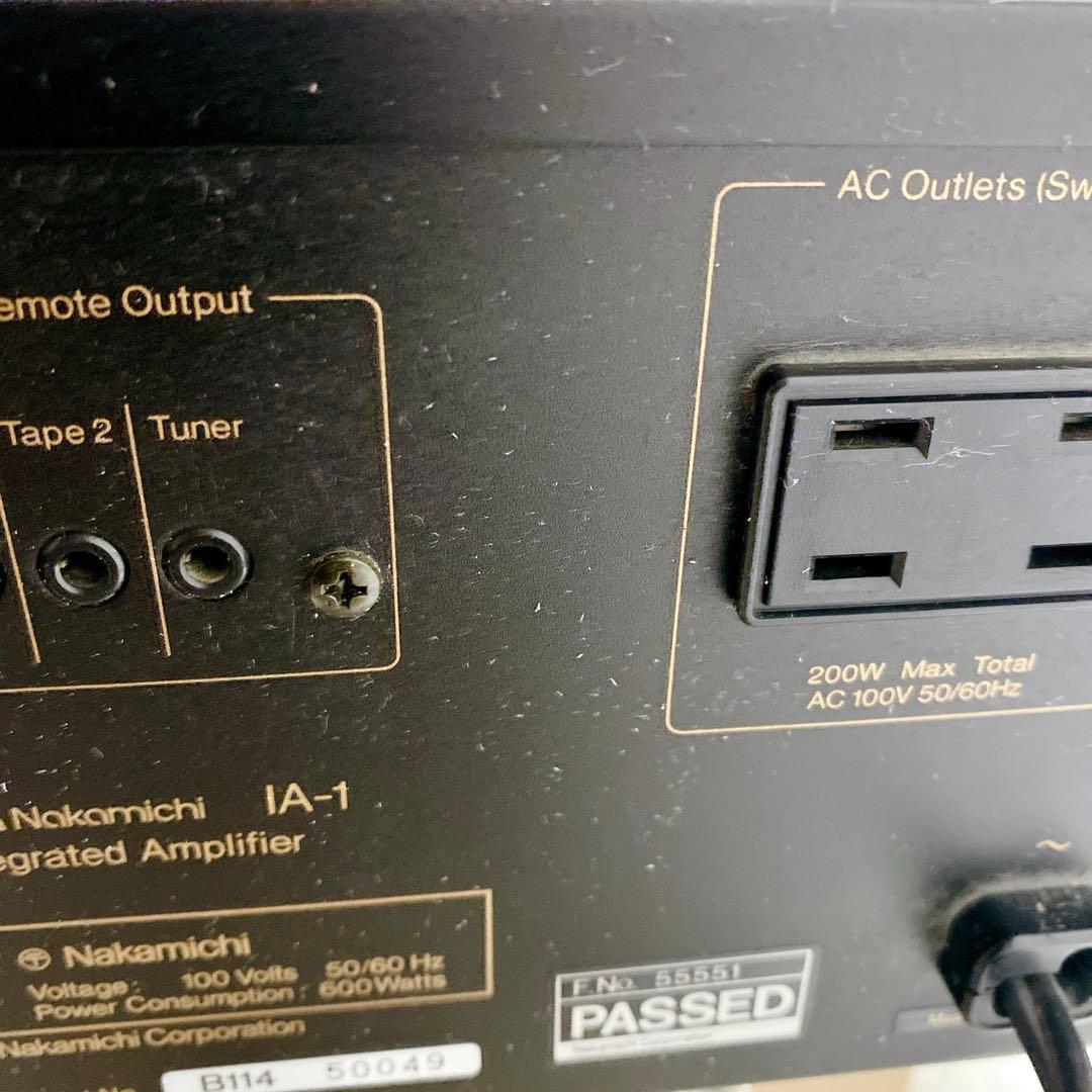 【希少】 Nakamichi IA-1 インテグレーテッド アンプ 動作品