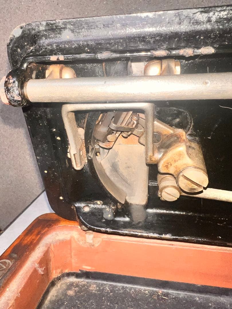 166 USAアンティーク 1916年　SINGERシンガーミシン　手回しミシン