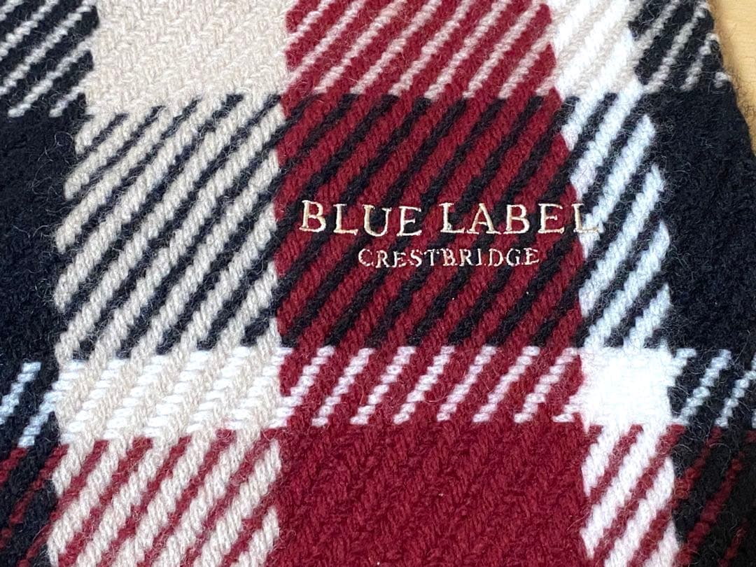BLUE LABEL CRESTBRIDGE カシミヤ チェックマフラー