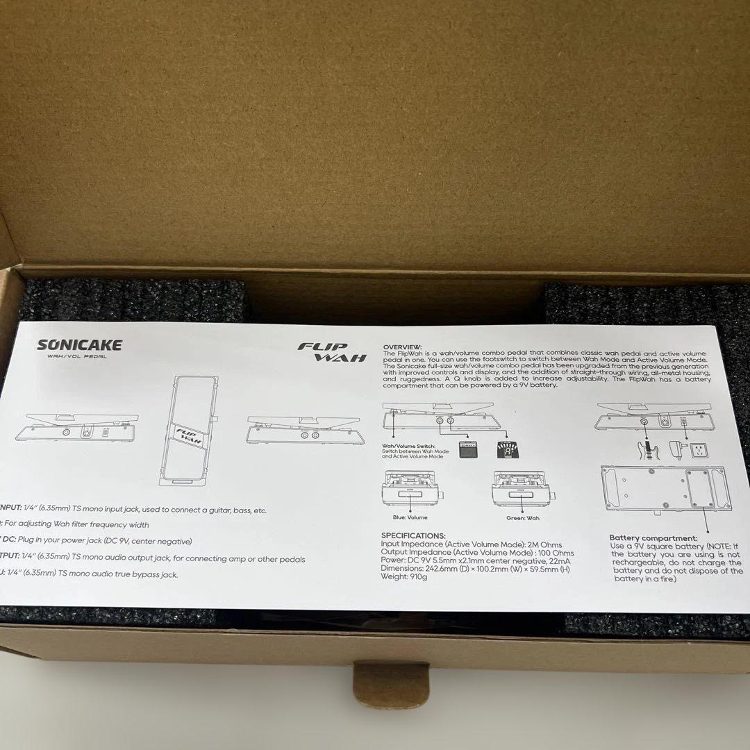 511154 SONICAKE ワウ＆ボリューム ペダル FlipWah