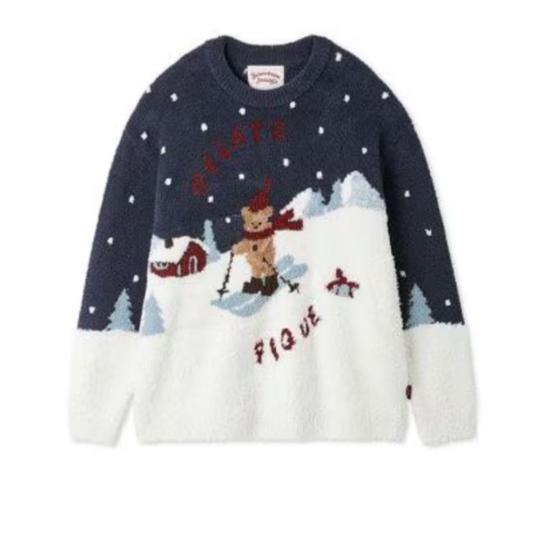 新品HOLIDAYスキーベアジャガードプルオーバー　パンツ　上下　ジェラートピケ