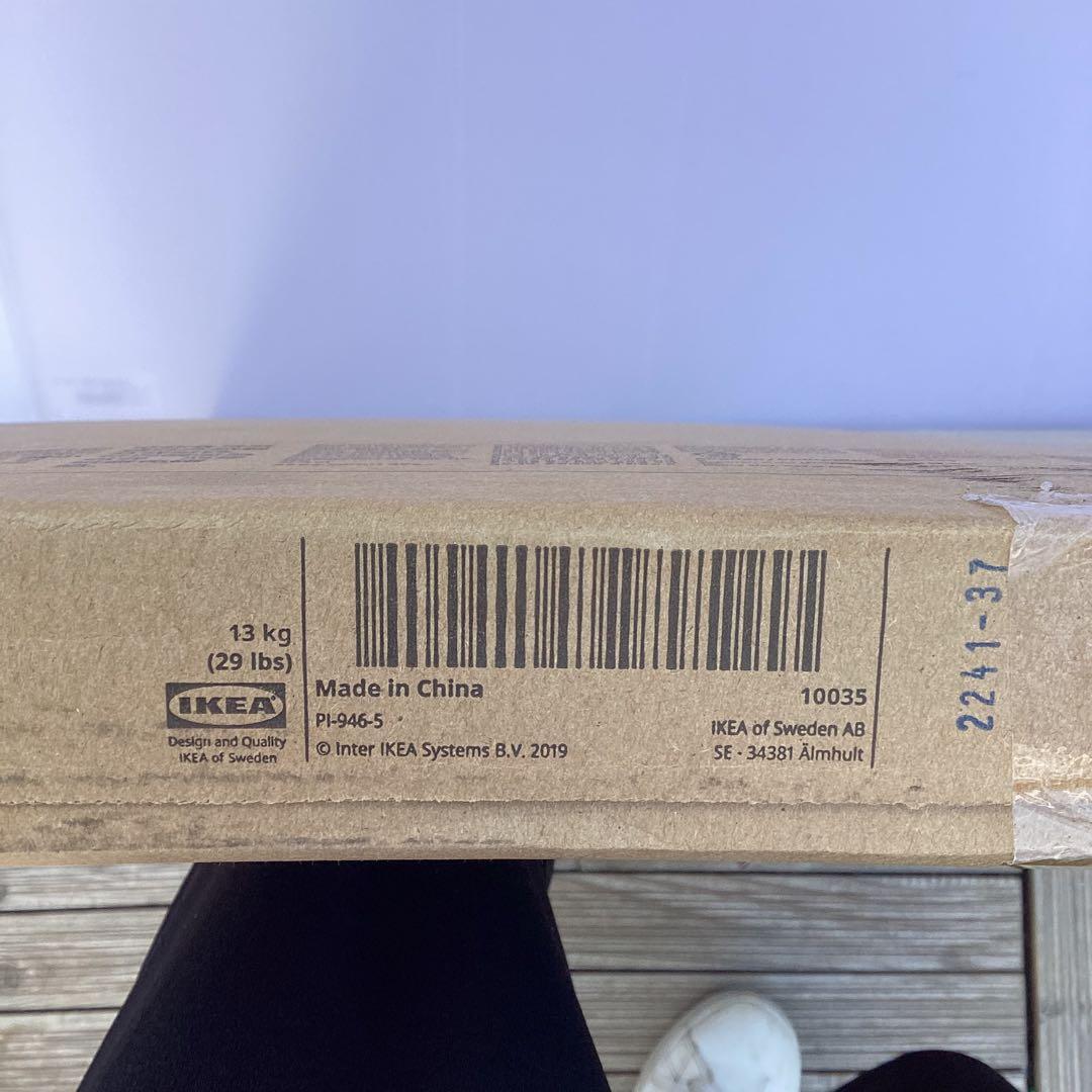 IKEA ヴィットショー　コーヒーテーブル　ガラス　ブラック　オシャレ　（H6）