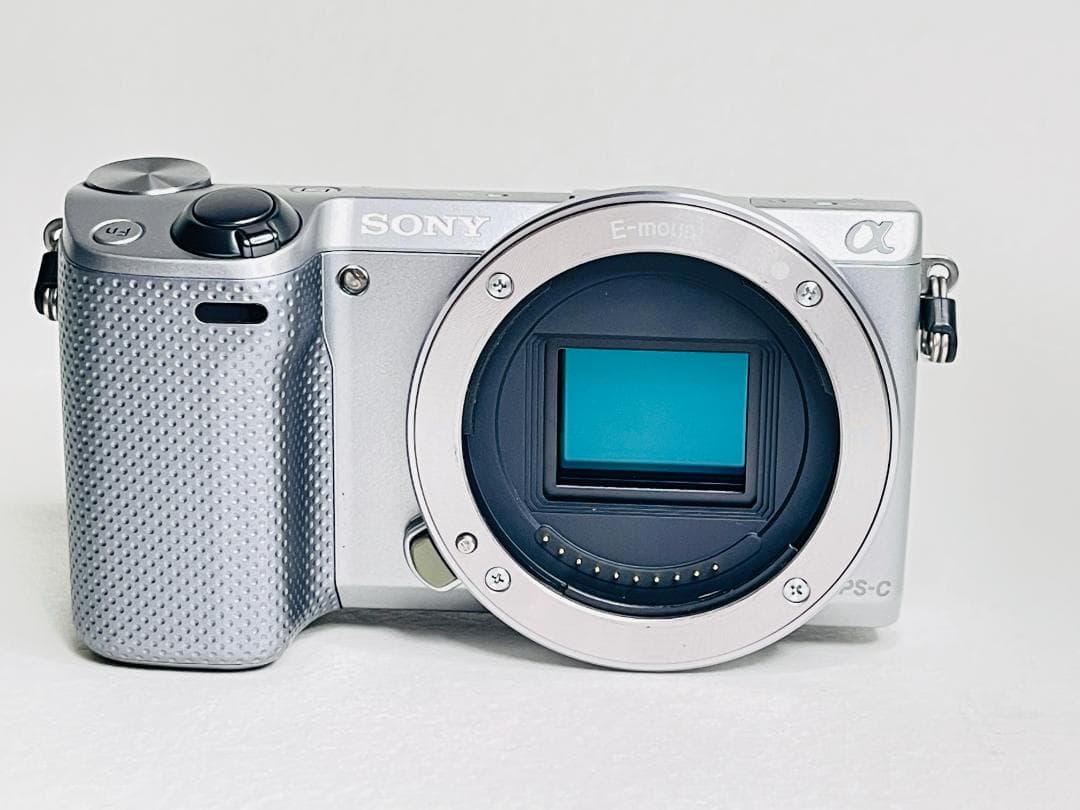 SONY α NEX-5R ソニー シルバー ボディ ミラーレスカメラ 付属品多
