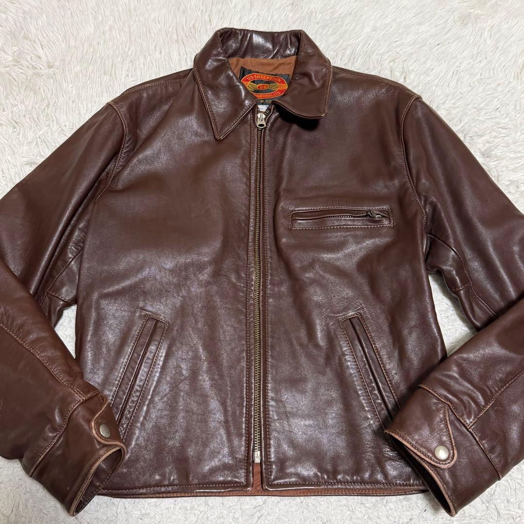 XLサイズ相当 ホースハイド　シングルライダースジャケット　USA製　TALON