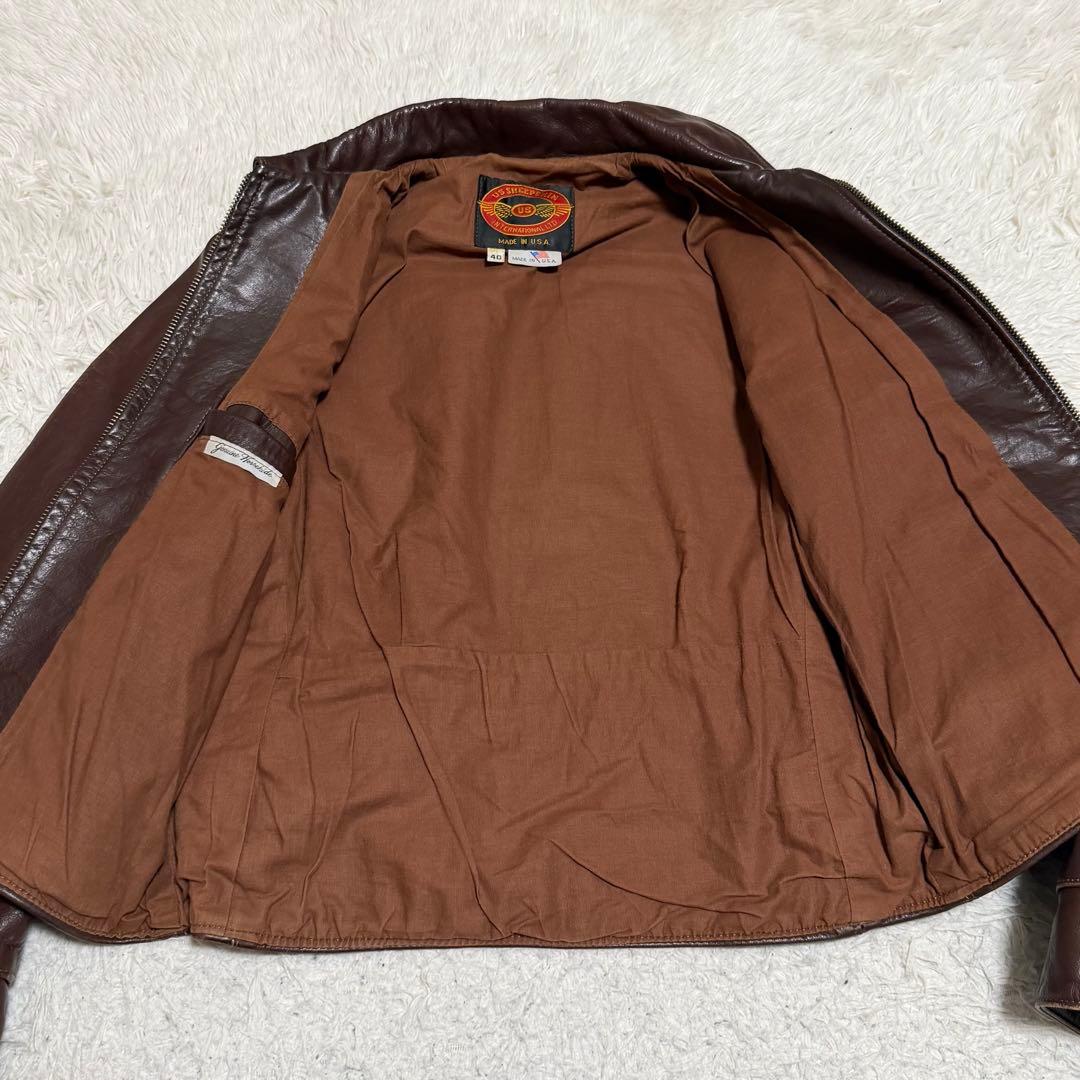 XLサイズ相当 ホースハイド　シングルライダースジャケット　USA製　TALON