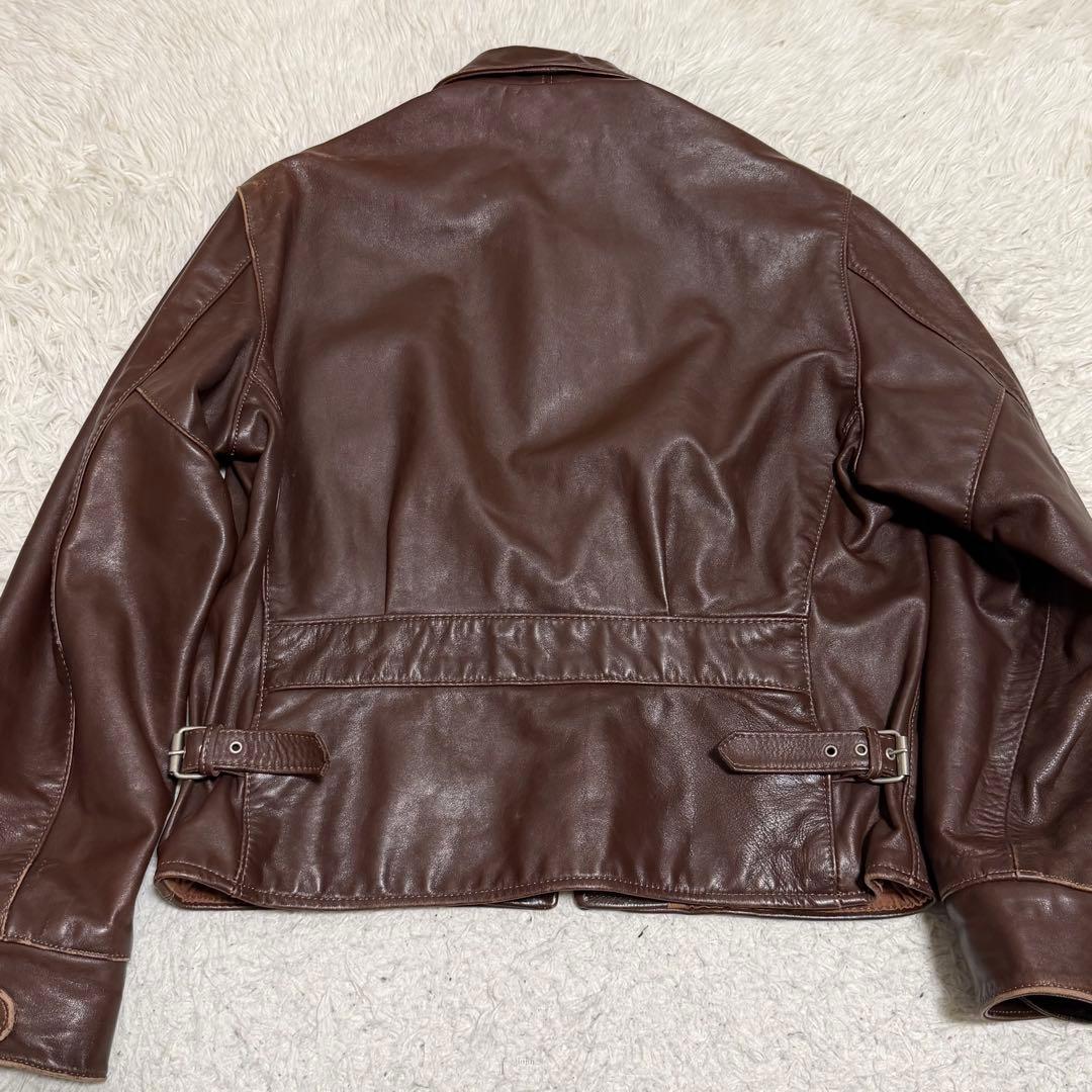 XLサイズ相当 ホースハイド　シングルライダースジャケット　USA製　TALON