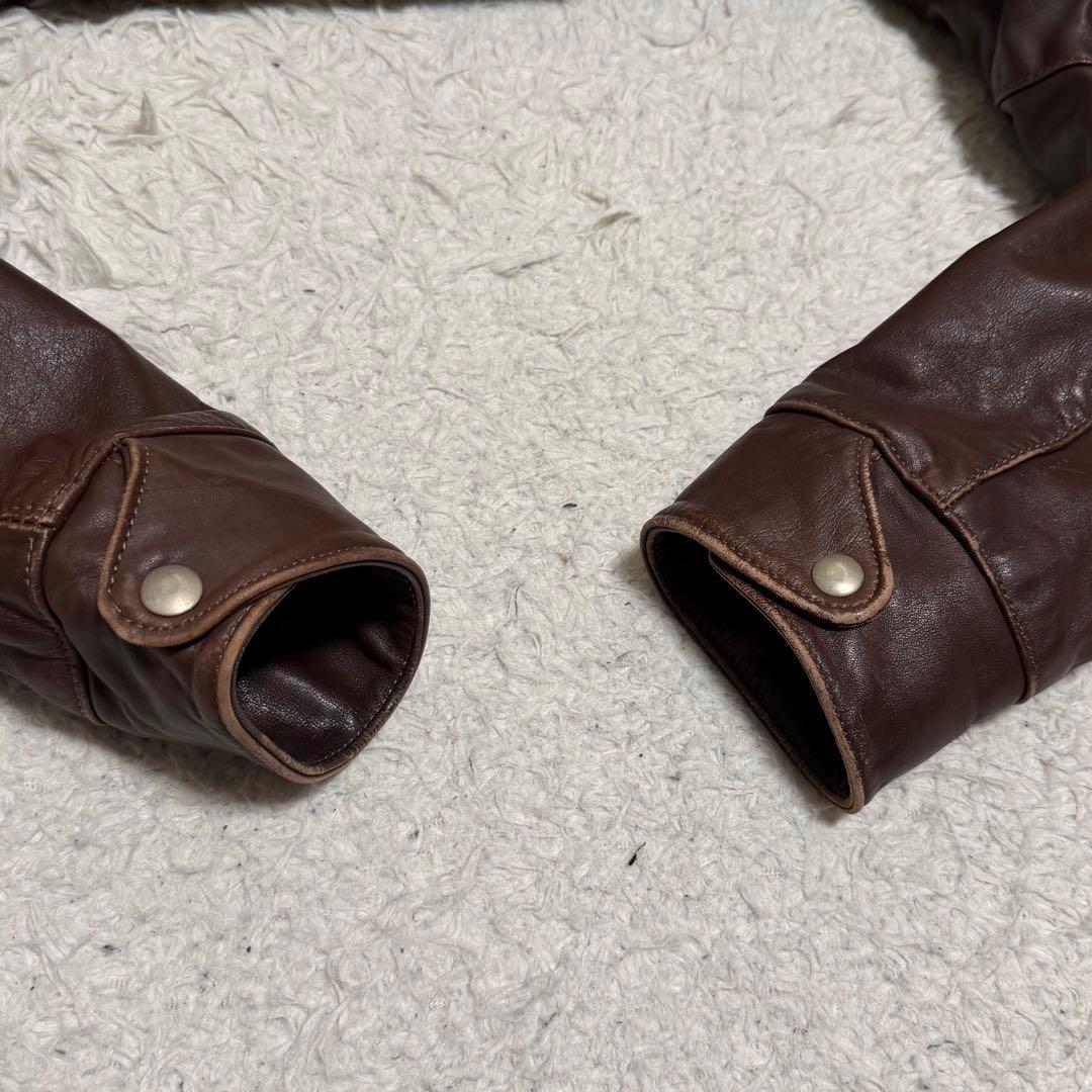 XLサイズ相当 ホースハイド　シングルライダースジャケット　USA製　TALON