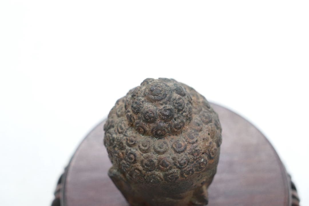 銅製　佛頭　阿弥陀如来　仏教美術　送料込み260121