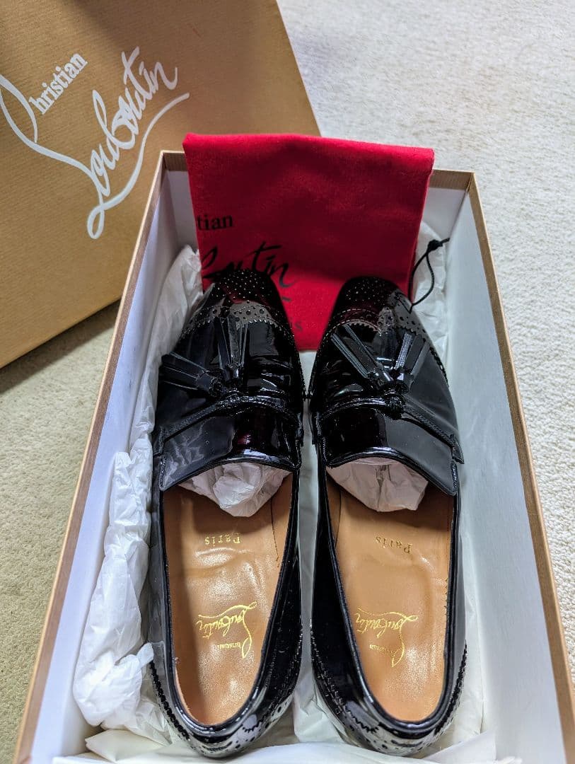 専用！新同品　ルブタン　パテントエナメル　ドレスシューズ　定価23万円