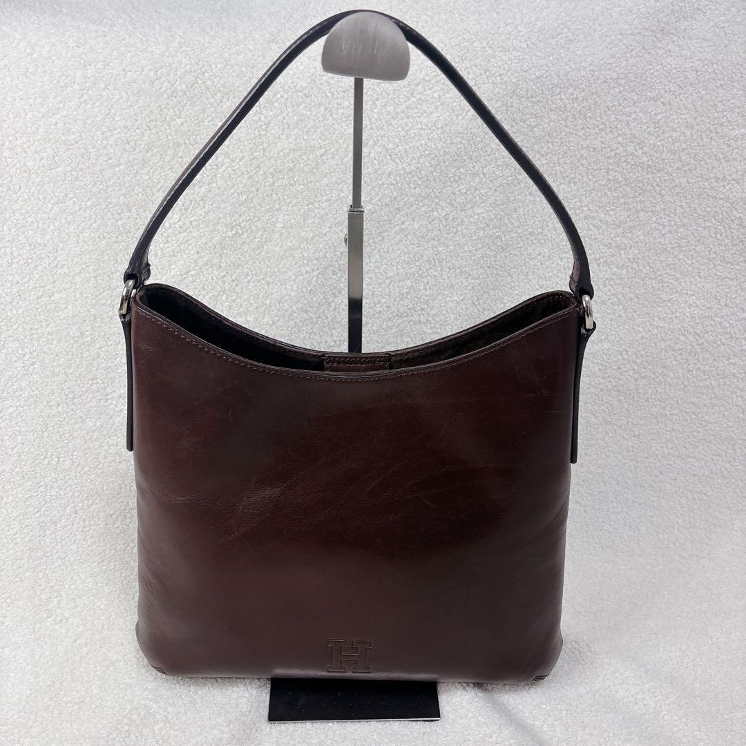 【美品】HIROFU ブラウン レザー ショルダーバッグ