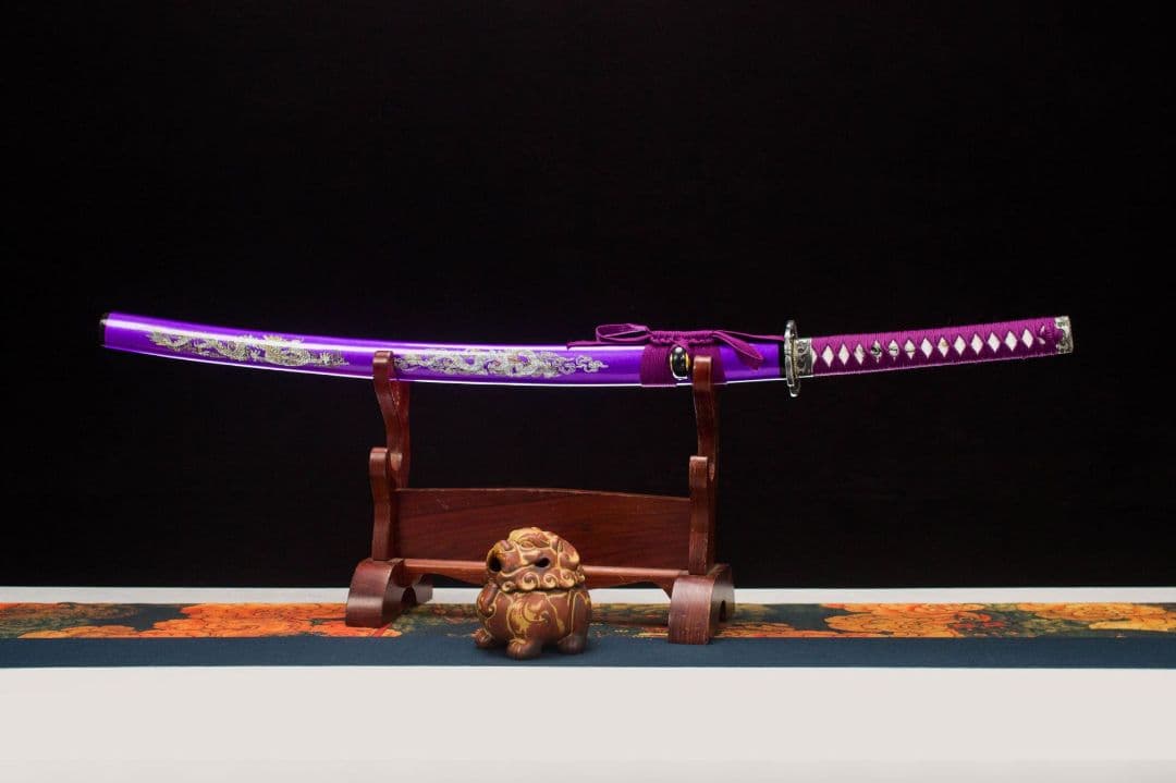 1045-武具 刀装具 日本刀　模造刀 居合刀 武士道 武蔵 鑑賞用 手鍛造打