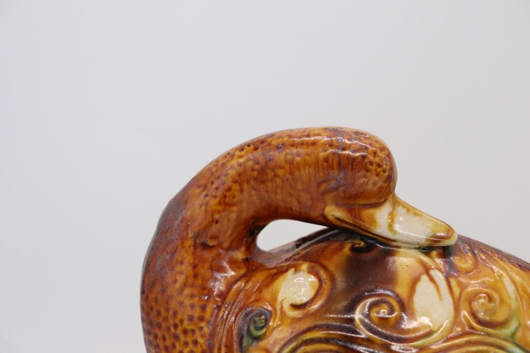 中国　唐三彩　鴨　送料込み1218