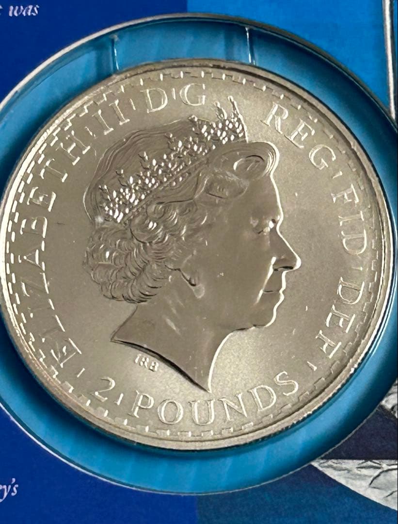 【希少】 2004年 ブリタニア 銀貨イギリスロイヤルミント専用ホルダー入り