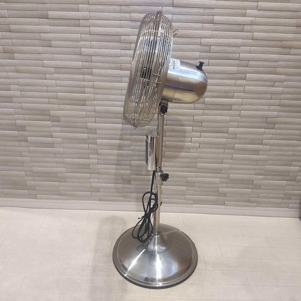 阪和 アンティーク風 シルバー調仕上げ　メタルリビングファン 扇風機